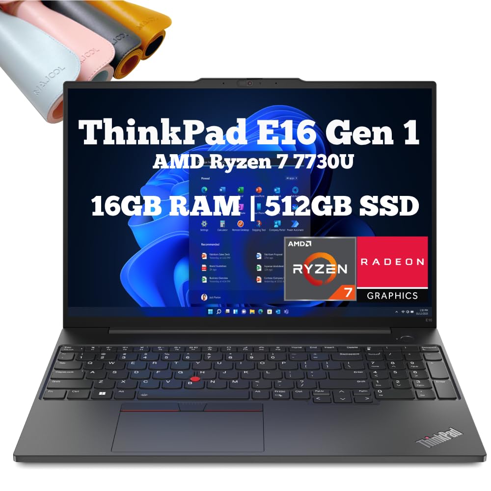 Lenovo ThinkPad E16 Gen 1 WUXGA Business Laptop de 16 pulgadas